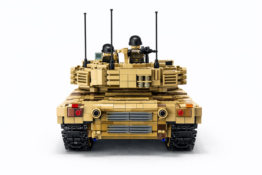 M1A2 Abrams pagrindinis kovos tankas – techninis konstruktorius (1630 detalių)