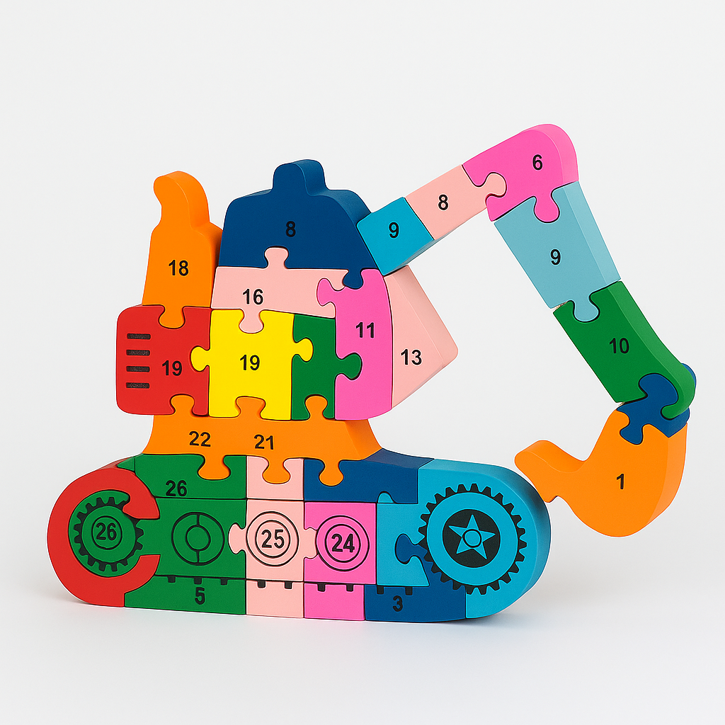 Medinė delionė - Traktorius