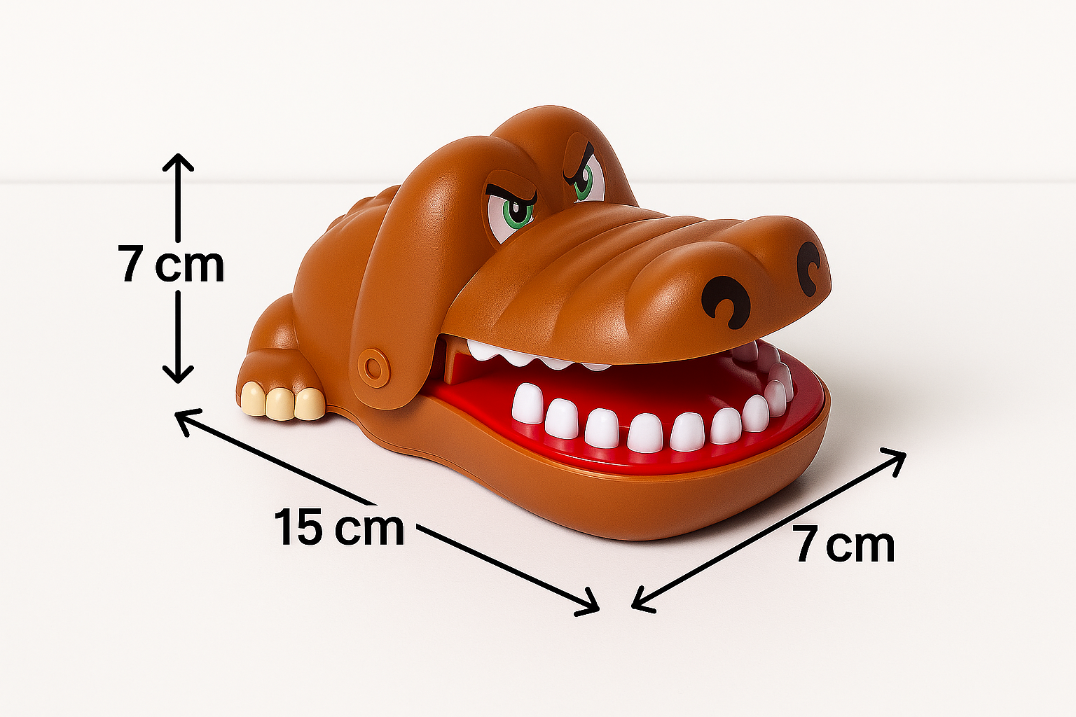 Stalo žaidimas – krokodilo iššūkis rudas