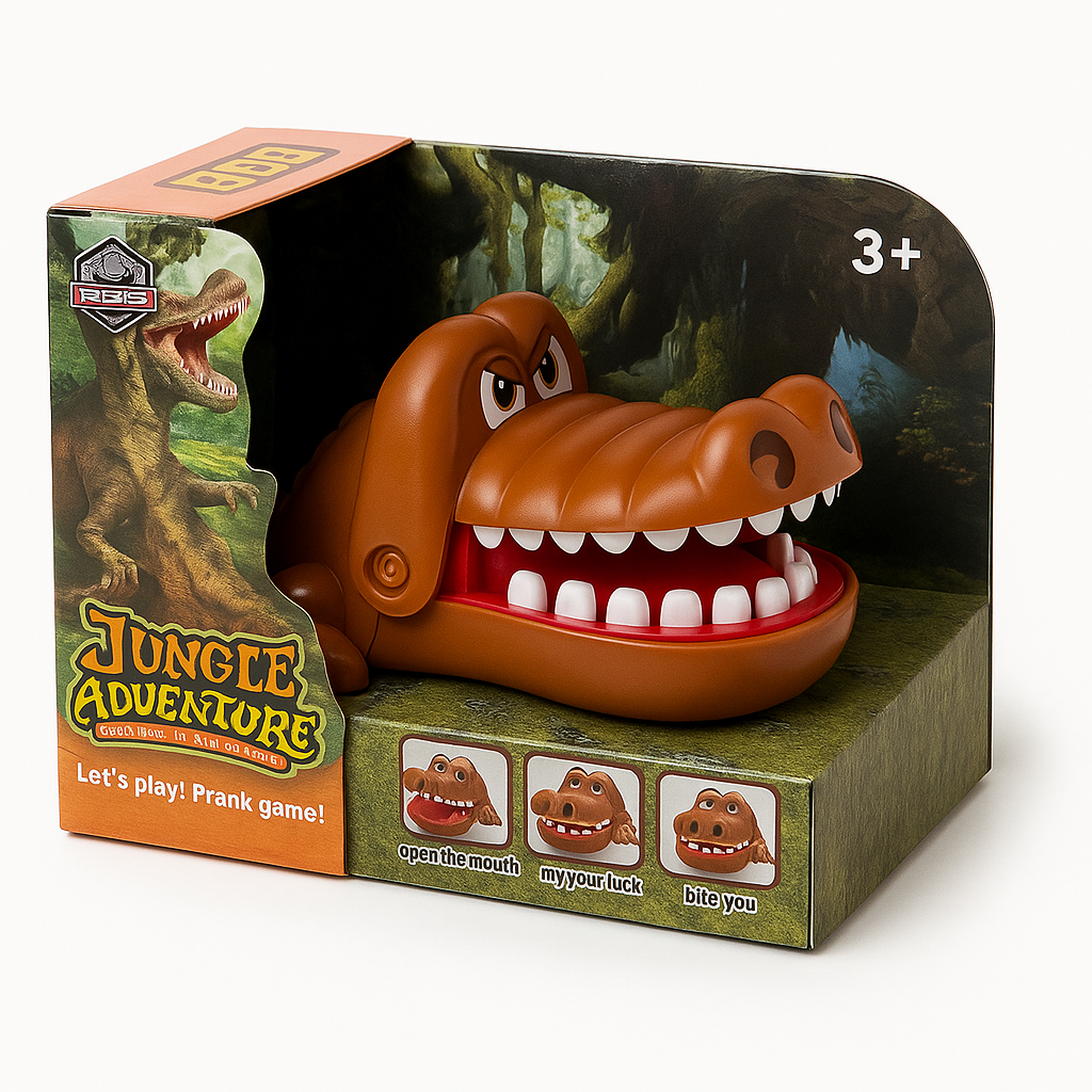 Stalo žaidimas – krokodilo iššūkis rudas