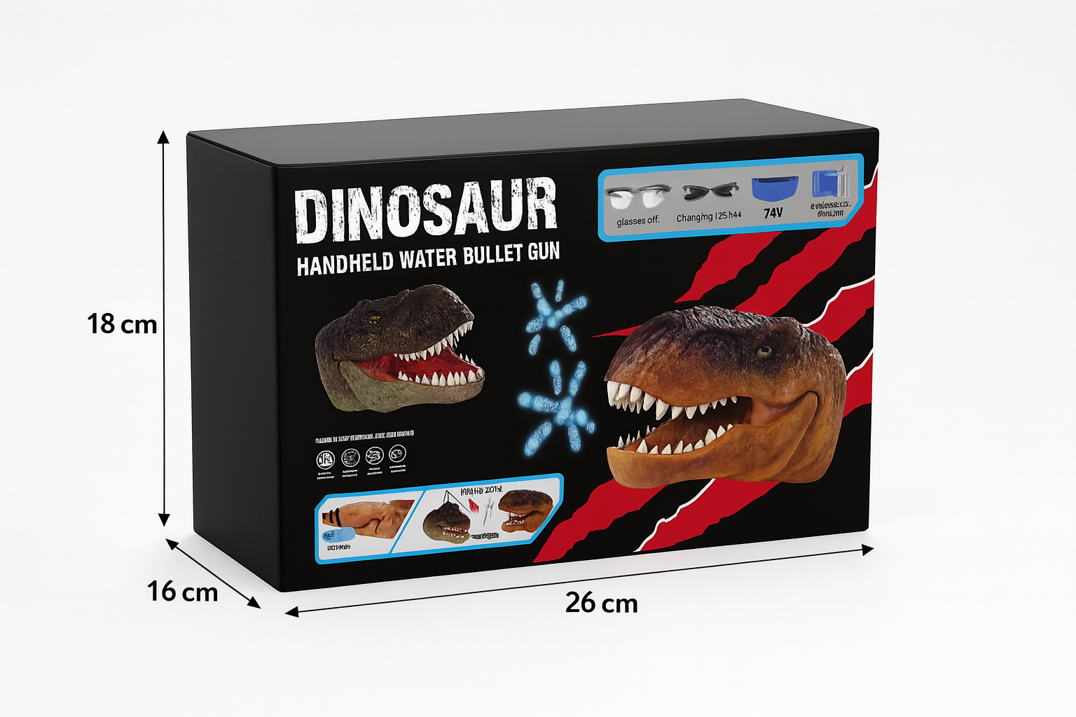 Dinozauras – vandens kulkų šautuvas