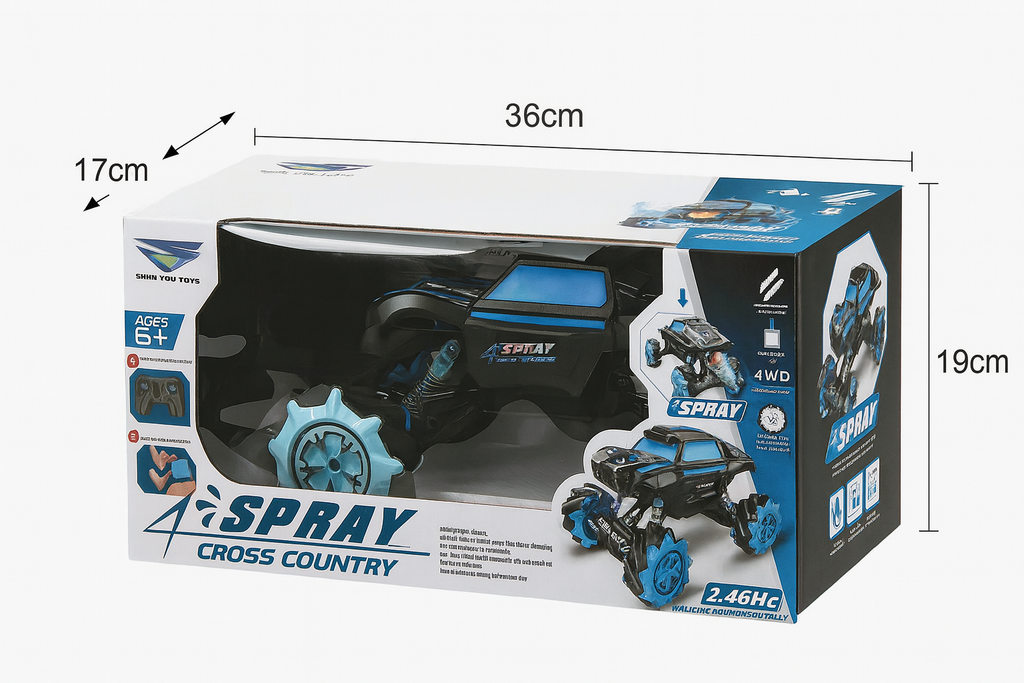 Nuotolinio valdymo mašina - 4WD Spray Cross Country