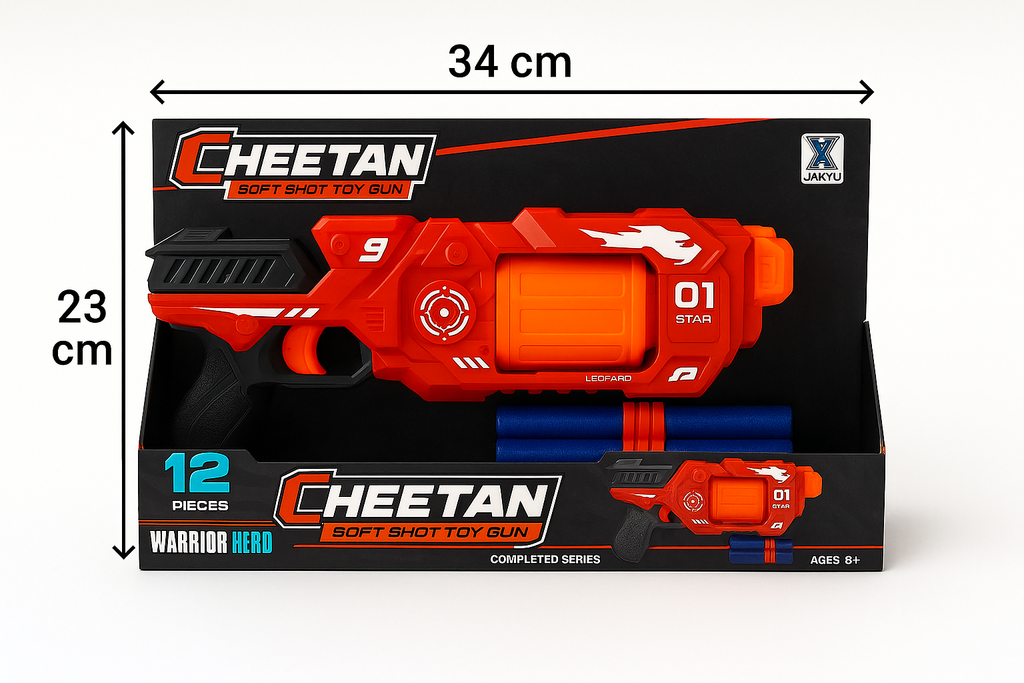 Žaislinis pistoletas su šoviniais