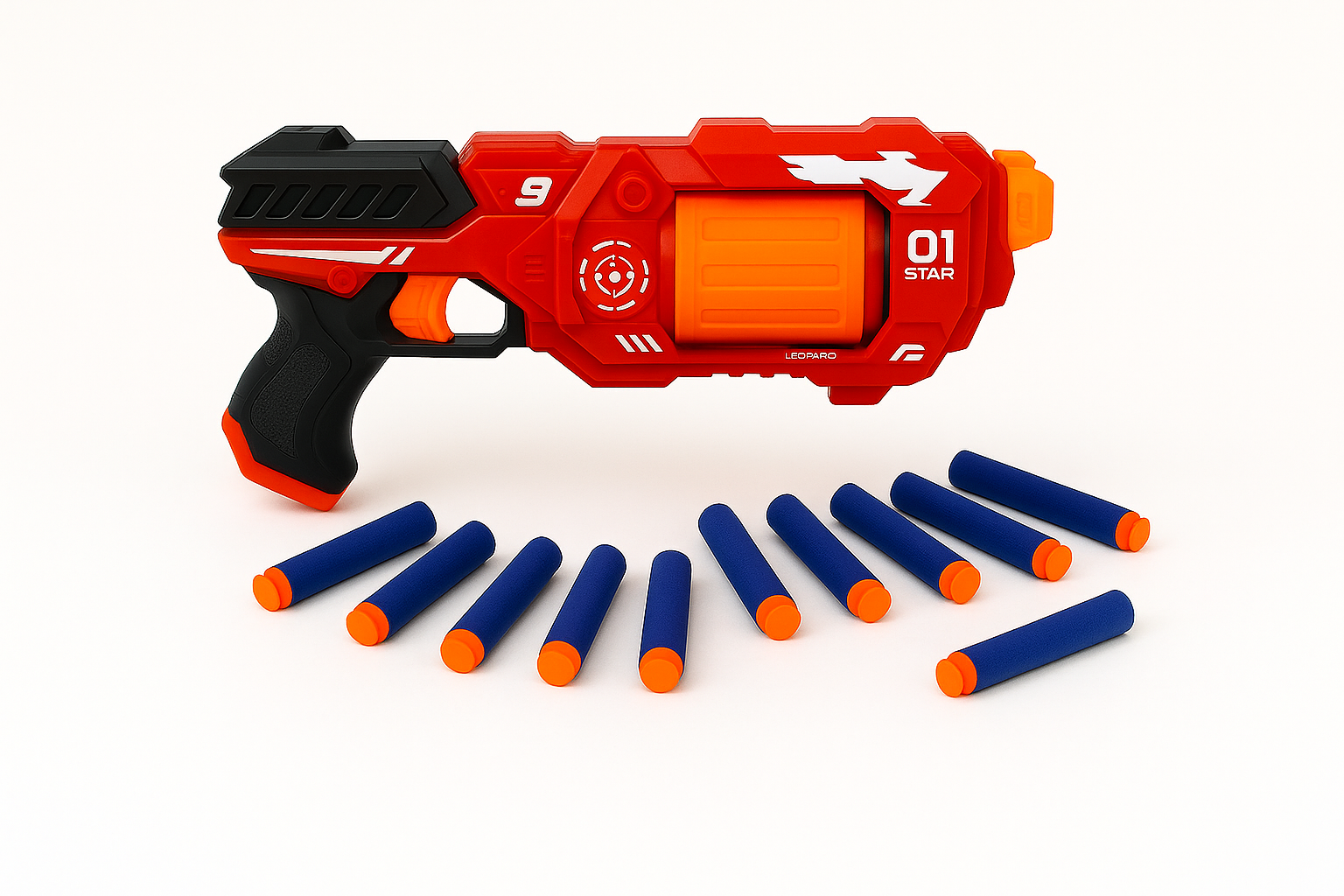 Žaislinis pistoletas su šoviniais