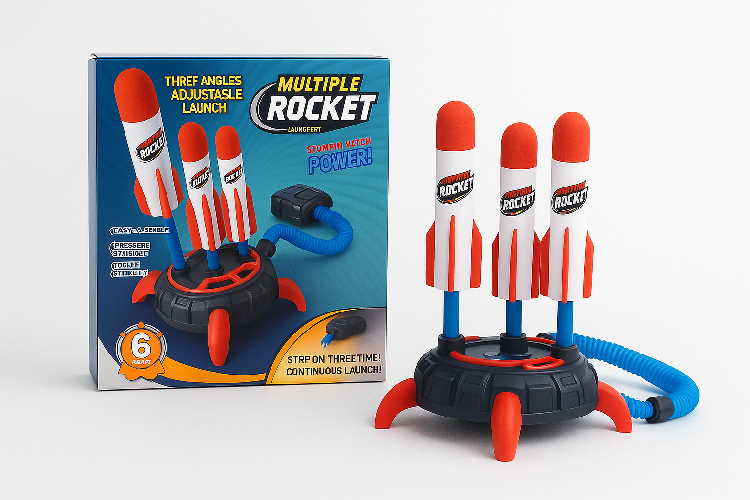 Multiple Rocket Launcher – raketų paleidimo rinkinys vaikams