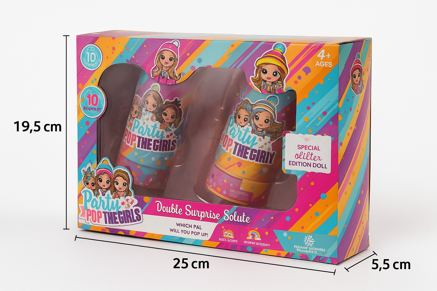 Party Pop The Girls – siurprizinių lėlyčių rinkinys