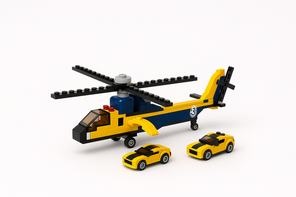 Konstruktorius – sraigtasparnis ir sportiniai automobiliai 🚁🚗🚗