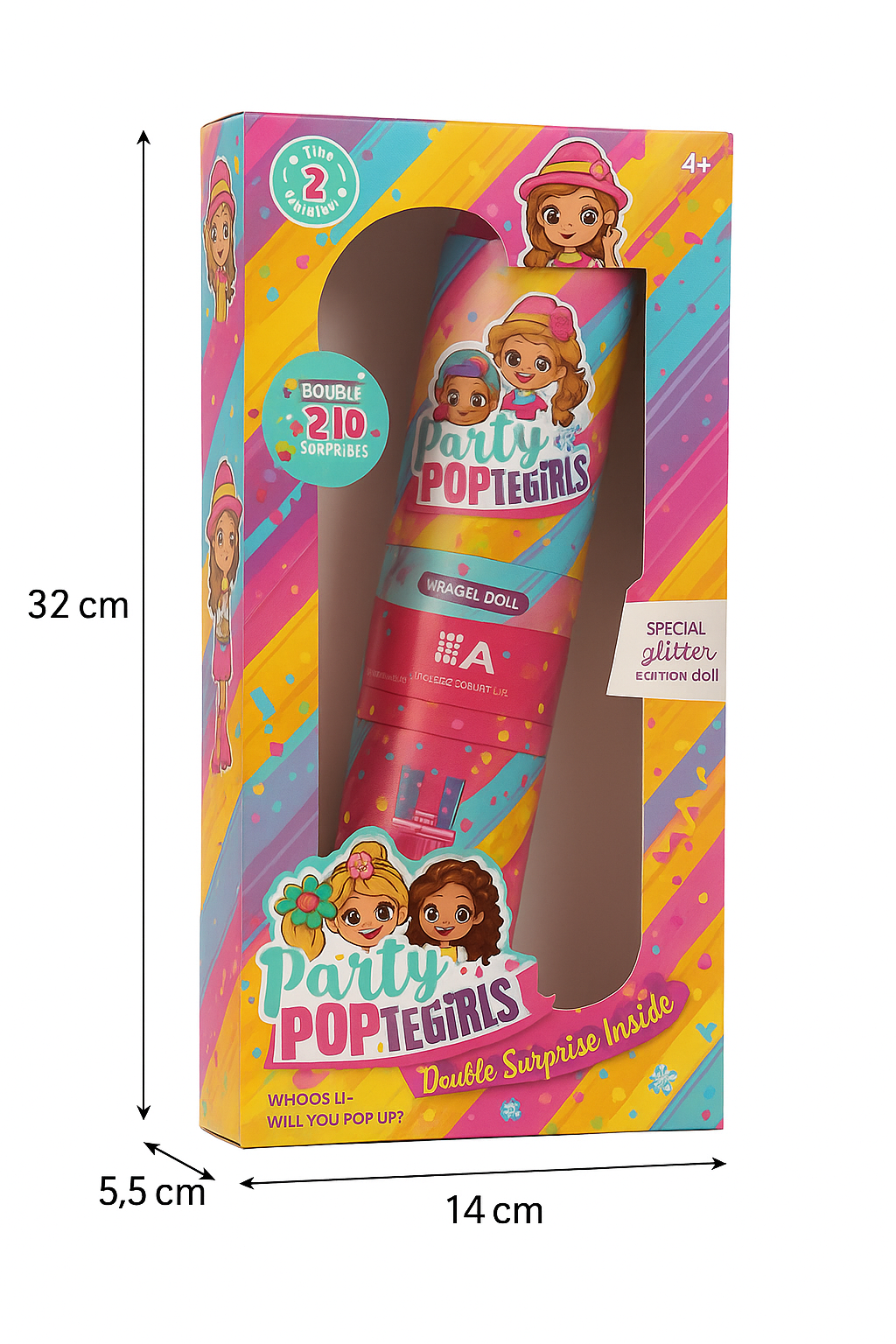 Lėlių rinkinys „Party Pop Teen Girls“ su aksesuarais