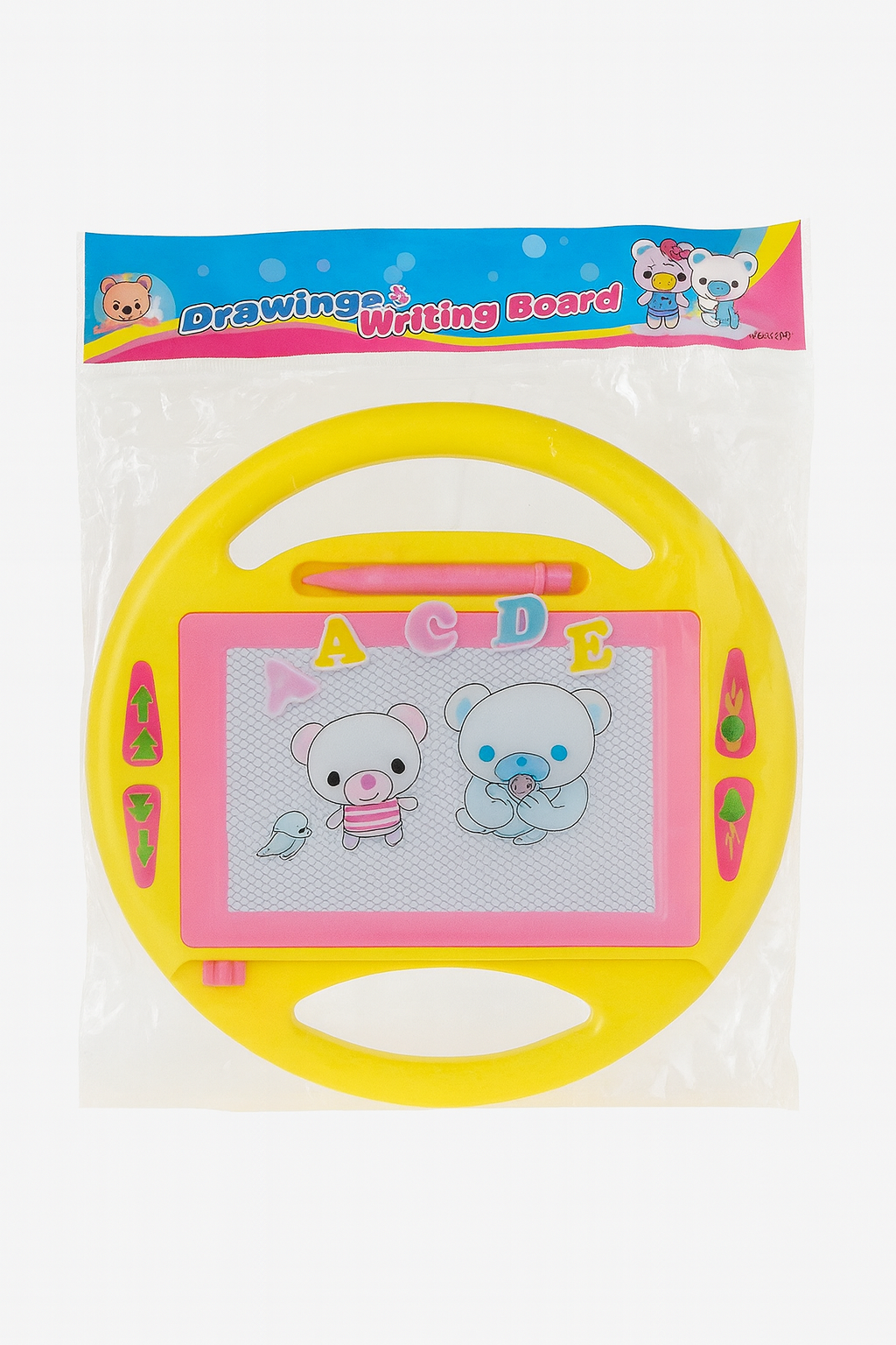 Vaikiška piešimo ir rašymo lenta - geltona