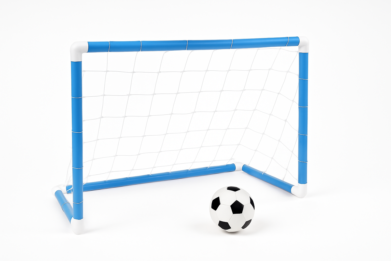 Vaikiškas futbolo vartų rinkinys su kamuoliu