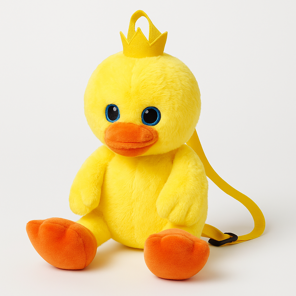 Pliušinė kuprinė „Antytė karalienė“