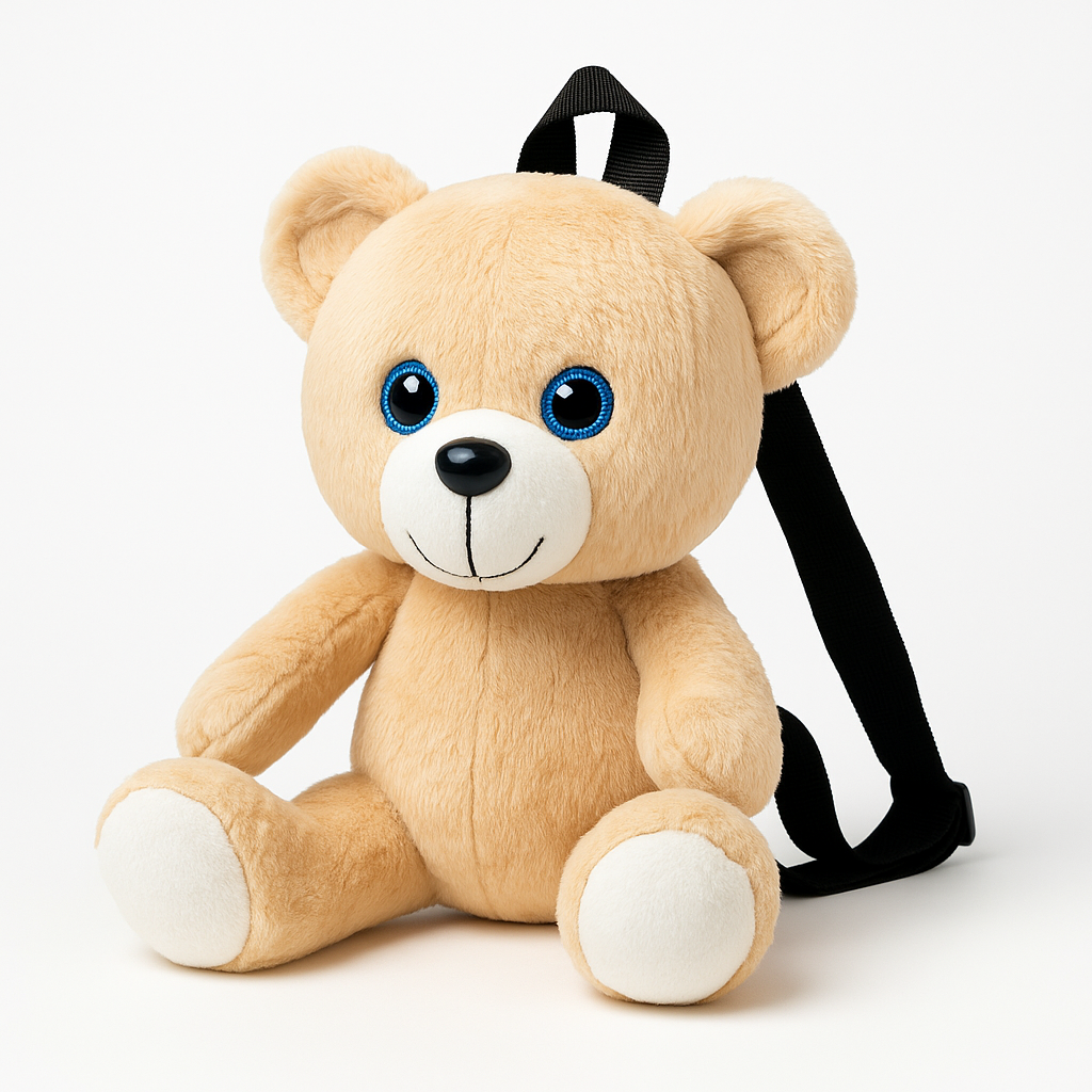 Pliušinė kuprinė „Meškiukas“