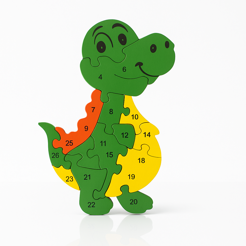 Medinė dėlionė – Dinozauras