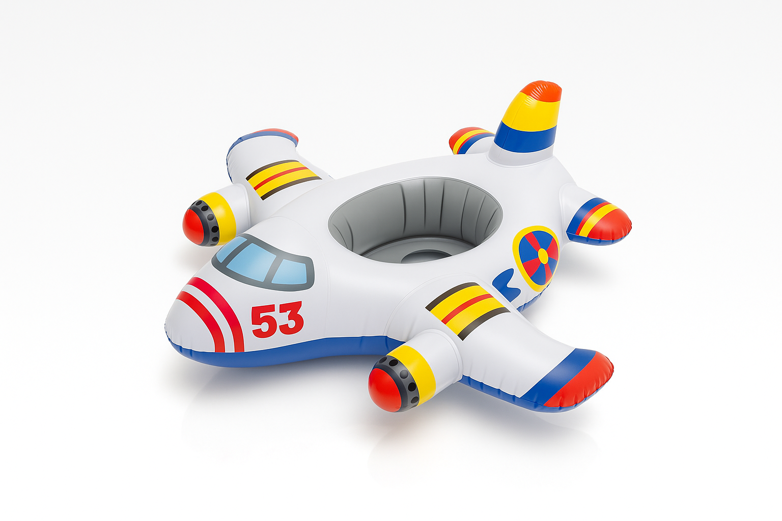 Pripučiamas lėktuvėlis - plaukimo ratas