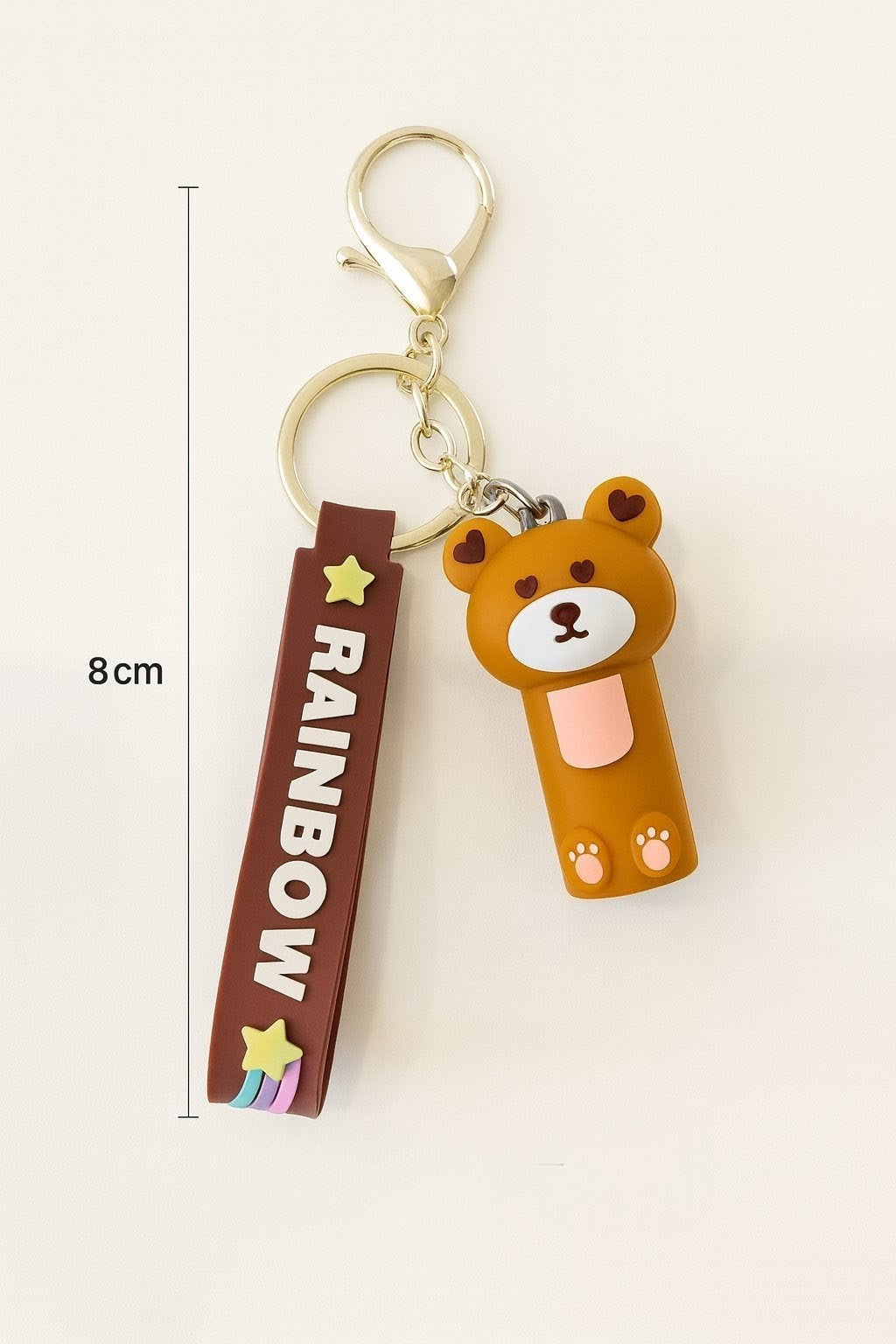 Mielas meškučio pakabukas „RAINBOW“