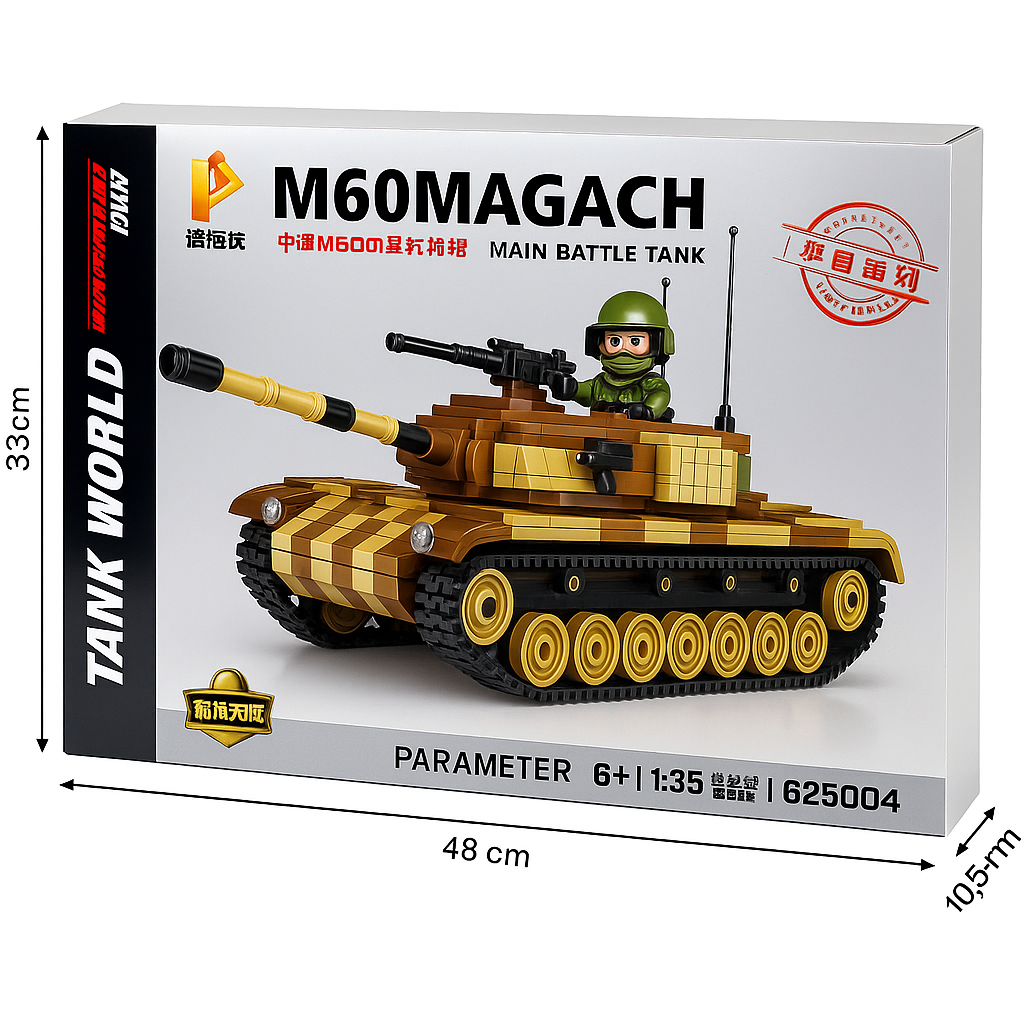„Sukonstruok savo super tanką!“ –  M60 MAGACH kovinis rinkinys