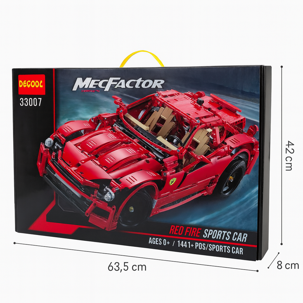 Konstruktorius Red Fire Sports Car – 1441 detalė
