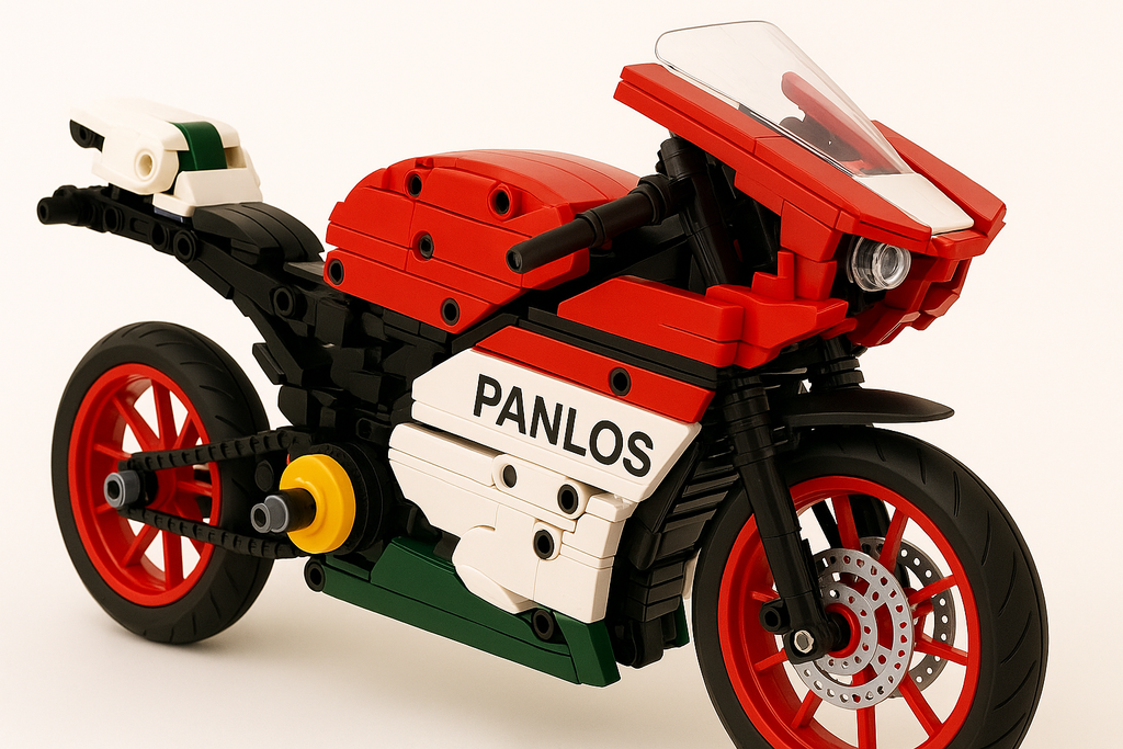 Greitasis sportinis motociklas – 693 detalių konstruktorius