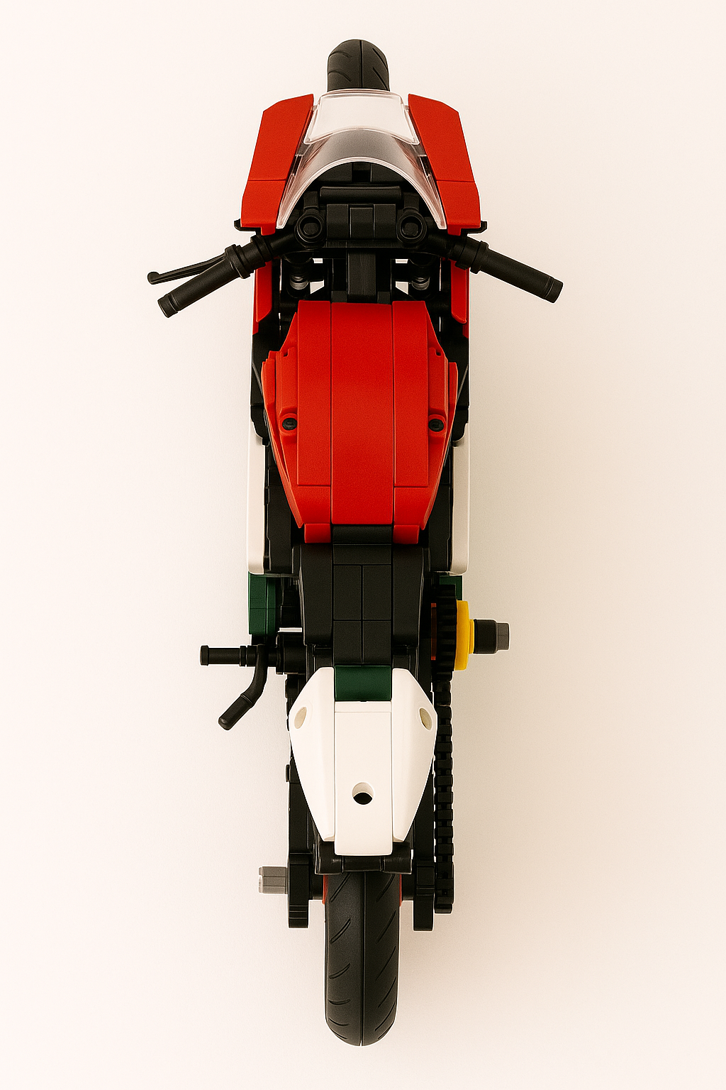 Greitasis sportinis motociklas – 693 detalių konstruktorius