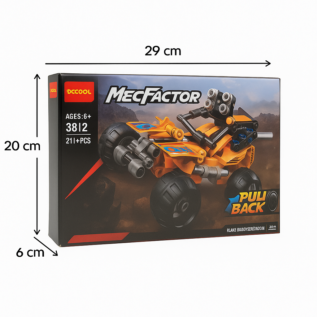 MecFactor „Pull Back“ Keturatis – 211+ detalių nuotykis!
