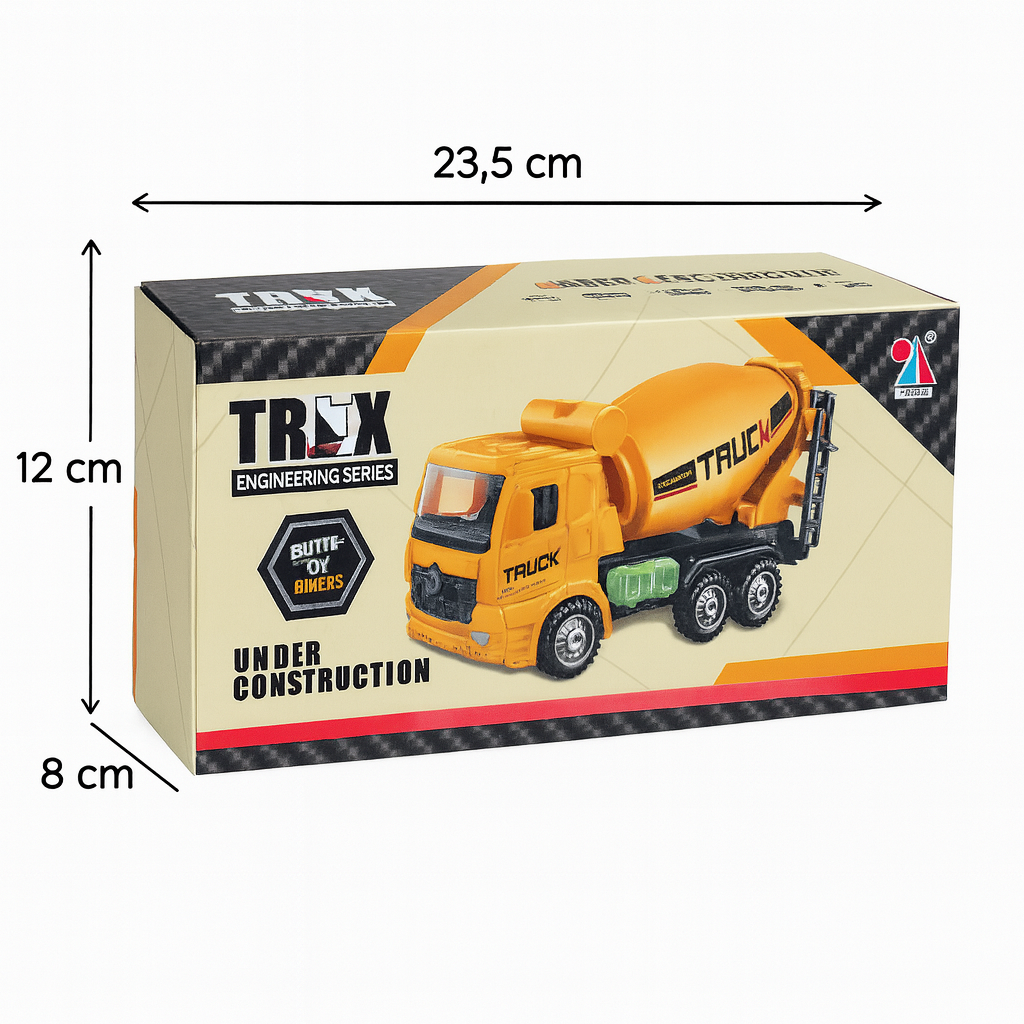 Žaislinis statybinis sunkvežimis – betono maišyklė
