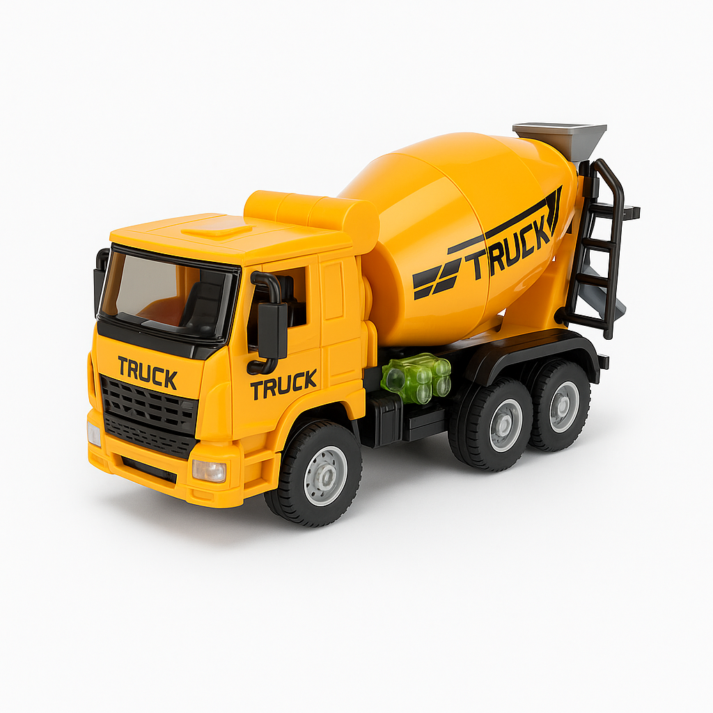 Žaislinis statybinis sunkvežimis – betono maišyklė
