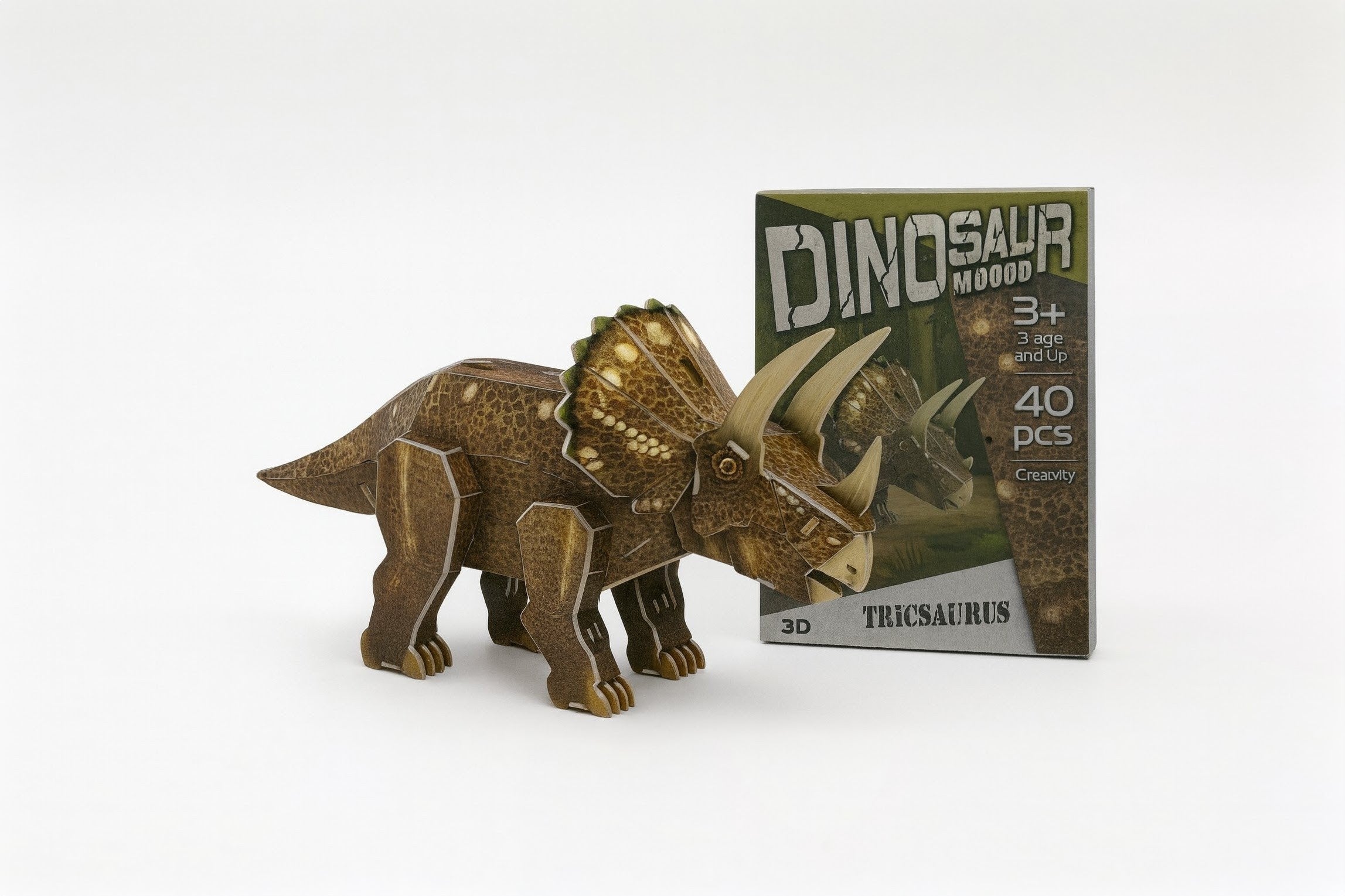 3D Dėlionė – Dinozauro Surinkimo Rinkinys Vaikams (40 detalių)