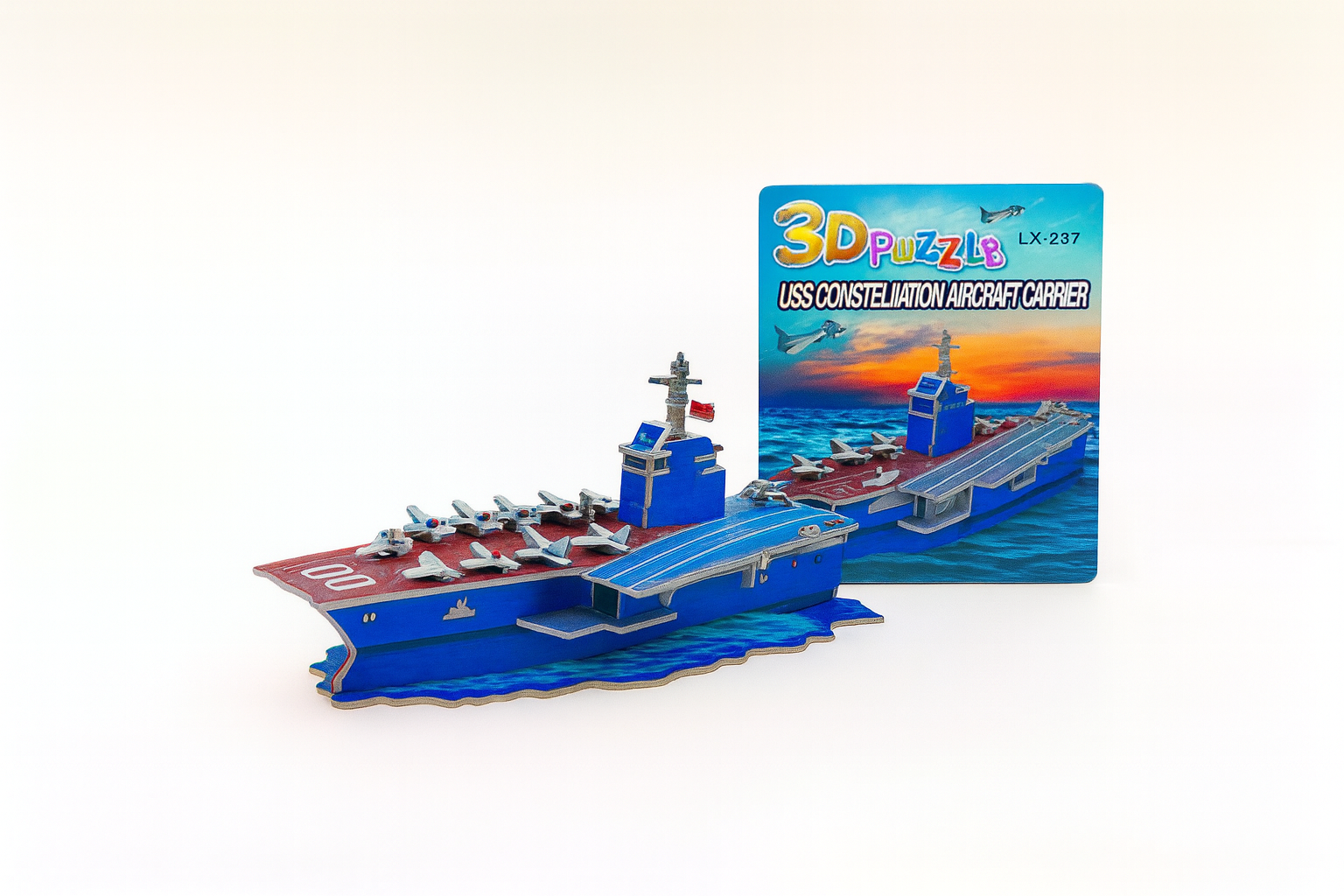 3D Dėlionė lėktuvnešis – surinkimo modelis vaikams