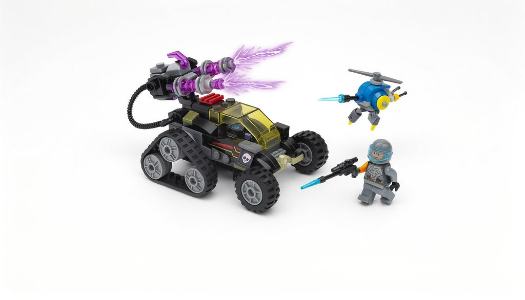 Konstruktorius THE HIGH-TECH ERA – Futuristinis kovinis tankas su figūrėlėmis