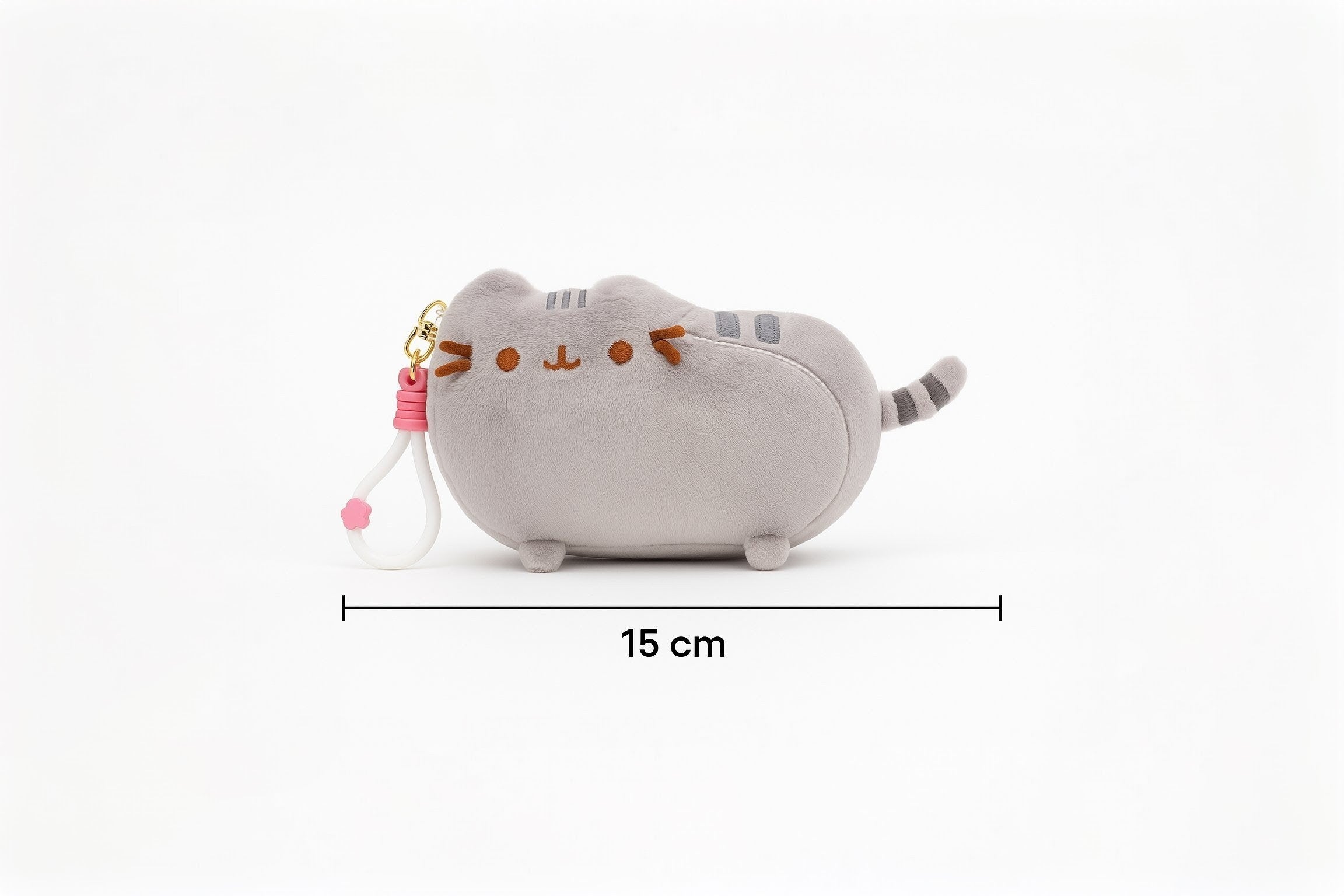 Pliušinis raktų pakabukas „Katytė pilkiukė“