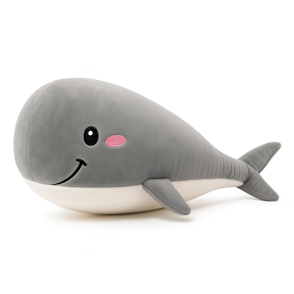 Milžiniškas banginis – švelnus 90 cm ilgio pliušinis bičiulis!