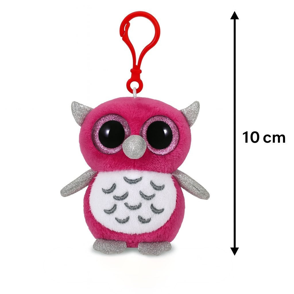 Pliušinis pakabukas „Rožinė pelėdžiukė“