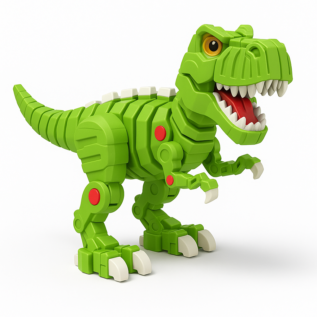 3D konstruktorius „Tyrannosaurus“ – lavinamasis dinozauras vaikams