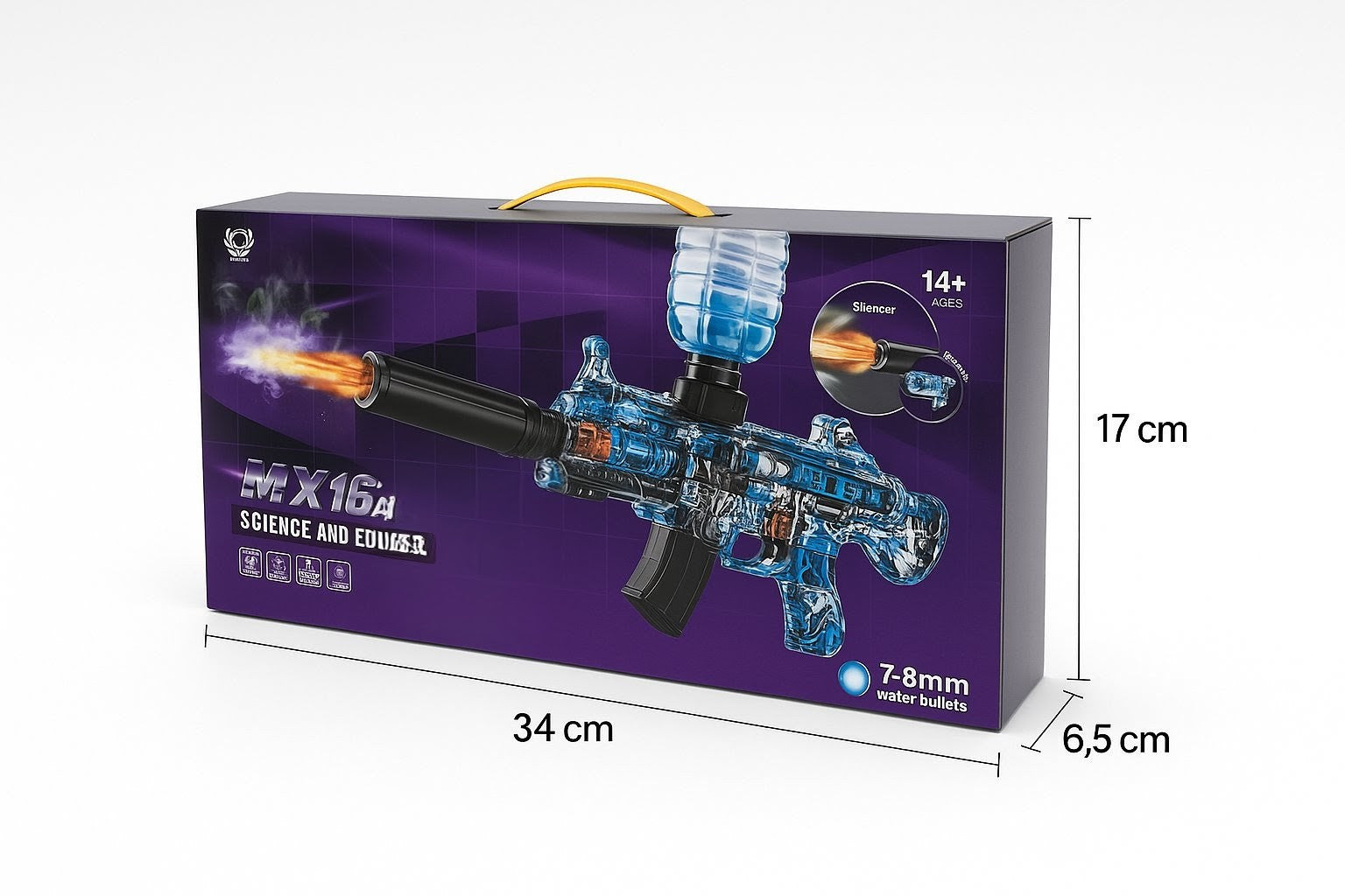 MX16 Gel Bullet šautuvas – su tikrovišku dūmų efektu!