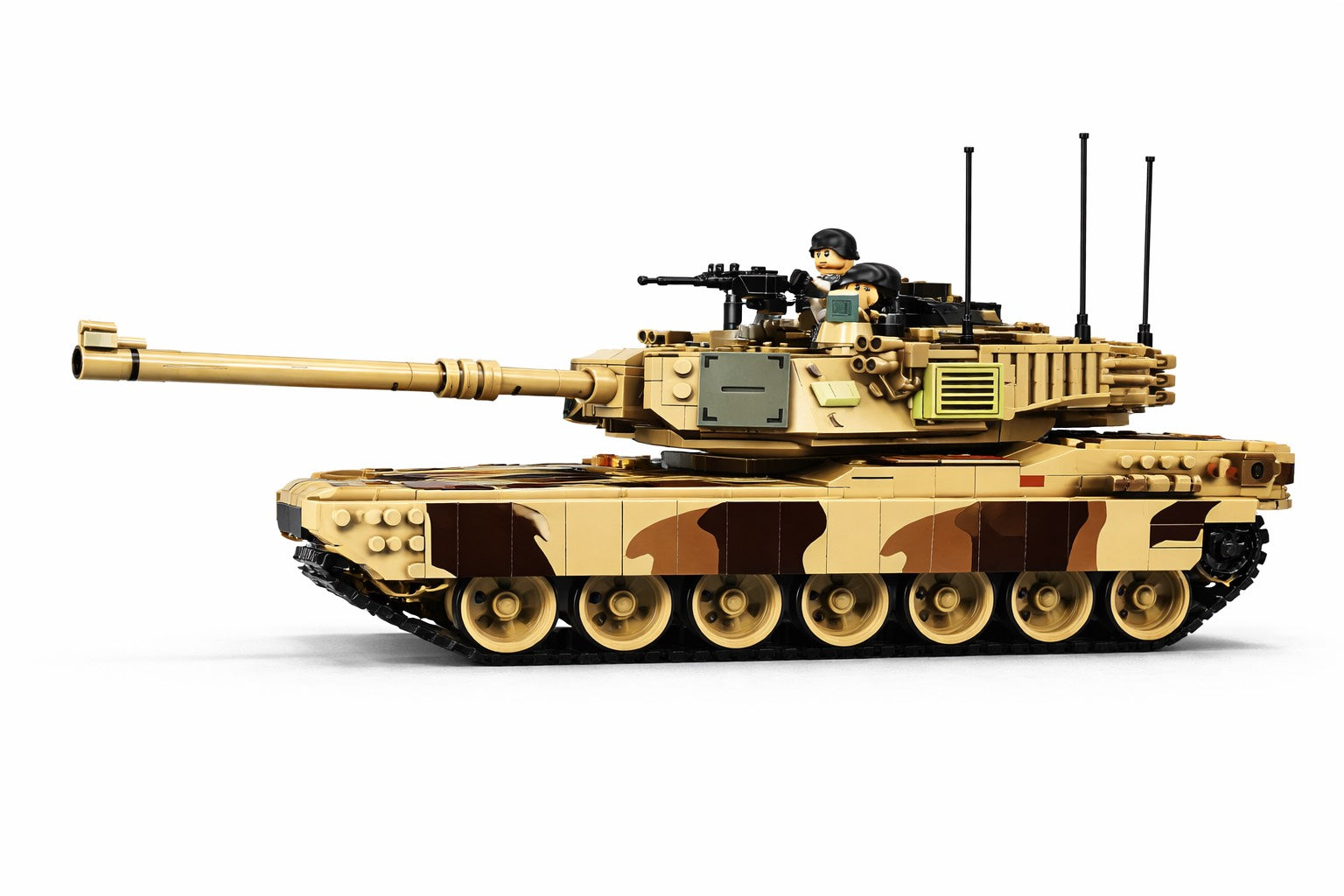 M1A2 Abrams pagrindinis kovos tankas – techninis konstruktorius (1630 detalių)