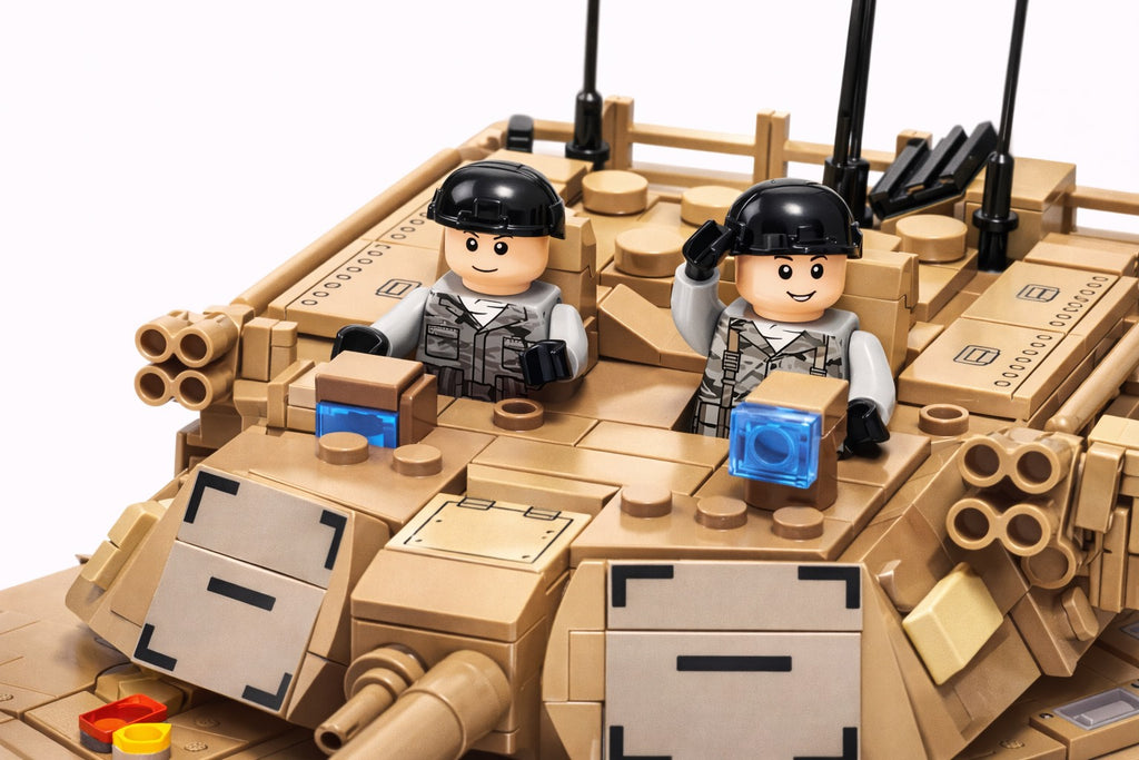 M1A2 Abrams karinės technikos konstruktorius – 1096 detalės