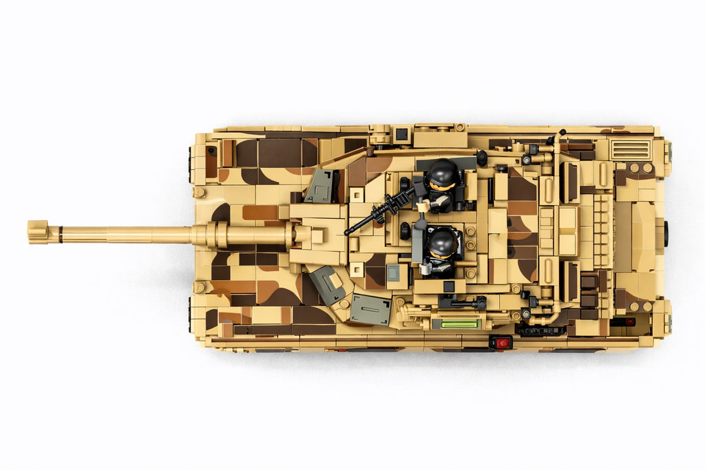 M1A2 Abrams pagrindinis kovos tankas – techninis konstruktorius (1630 detalių)