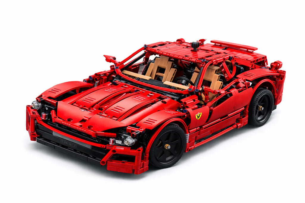 MecFactor „Red Fire“ – ryškus sportinio automobilio konstruktorius smalsiems vaikams (1441 det.)