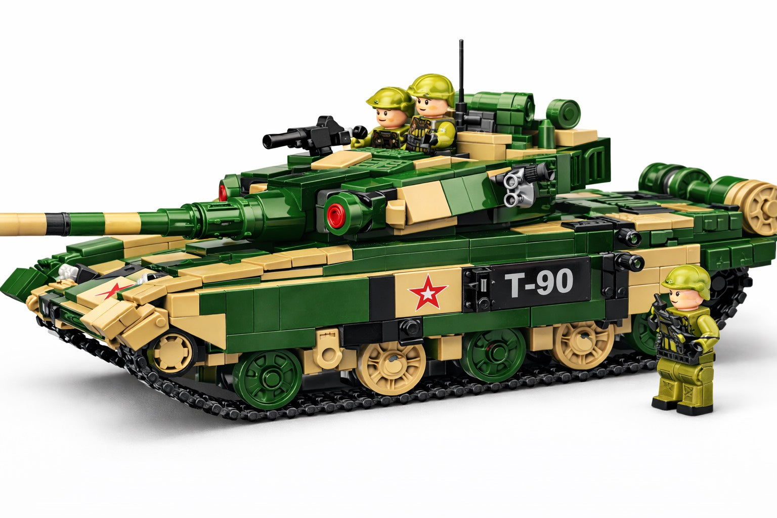 T-90 kovinis tankas – karinis techninis konstruktorius (1085 det.)