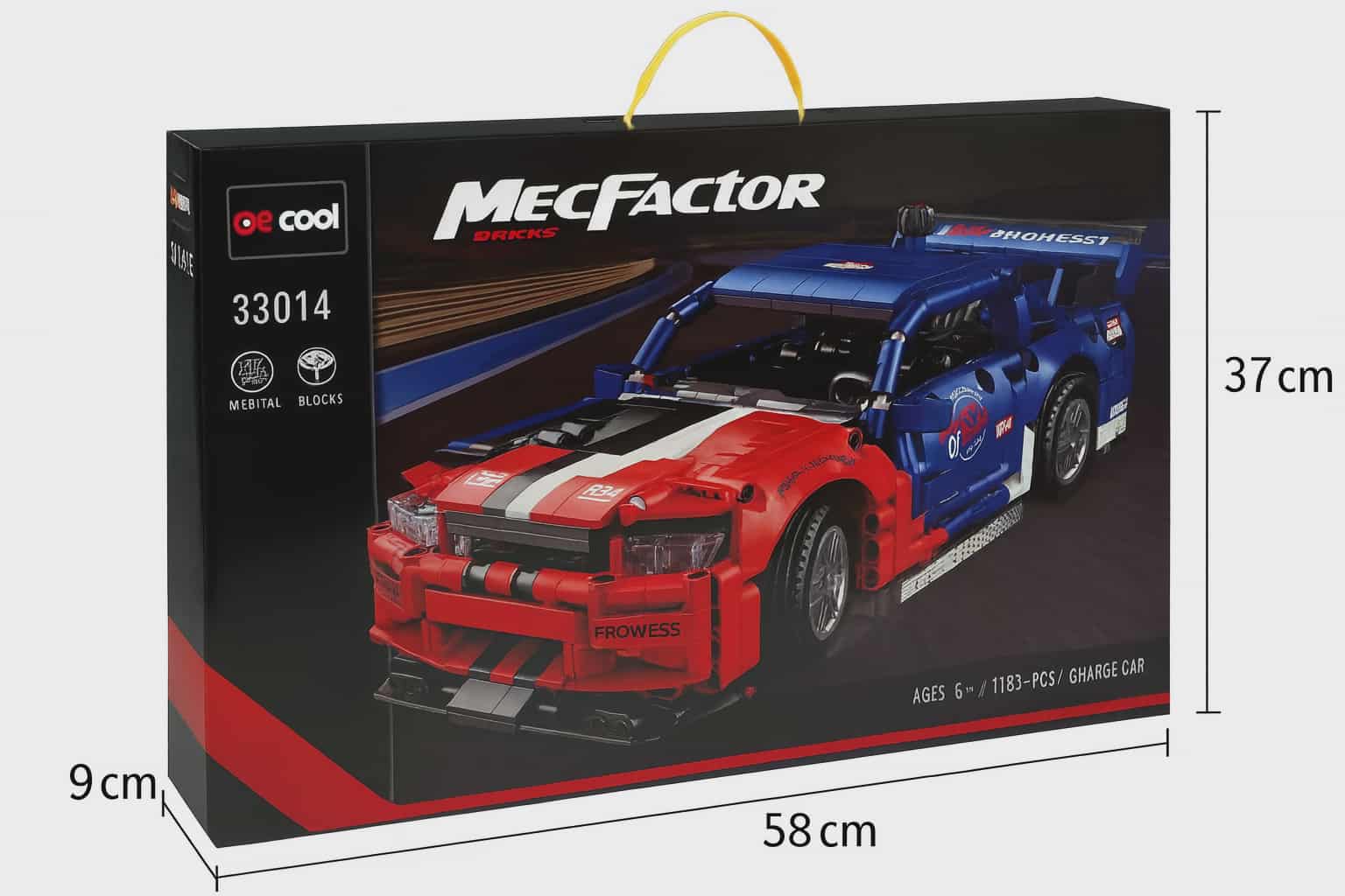 MecFactor „Sports Car“ techninis konstruktorius – 1157 detalių rinkinys