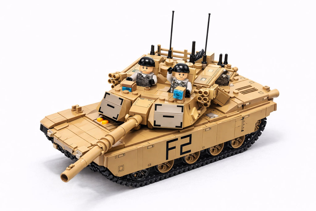 M1A2 Abrams karinės technikos konstruktorius – 1096 detalės