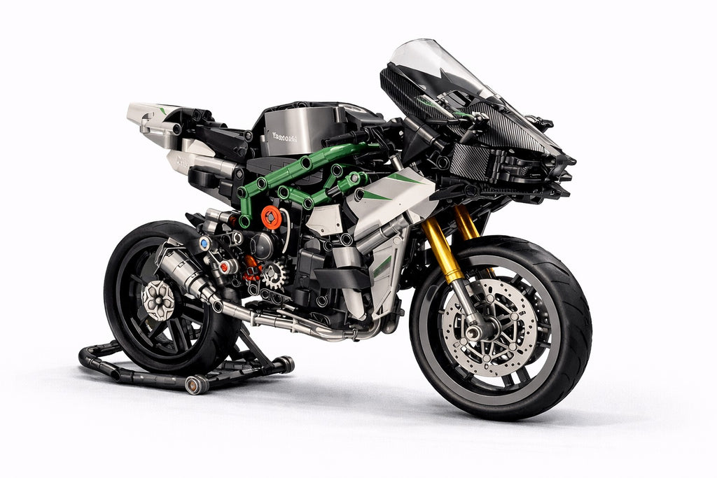 CHIC BLOCK Rapid sportinis motociklas – konstruktorius (858 detalės)