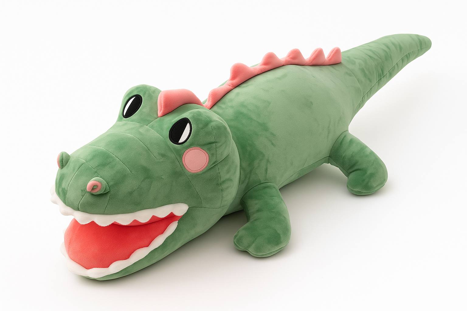Minkštas krokodilas – 84 cm ilgio pliušinis draugas