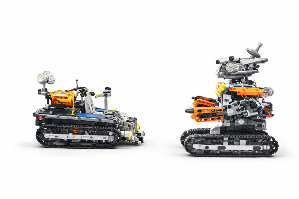 STEM Robotų Konstruktorius 2-in-1 su nuotolinio valdymo pulteliu ir programėle (739 det.)