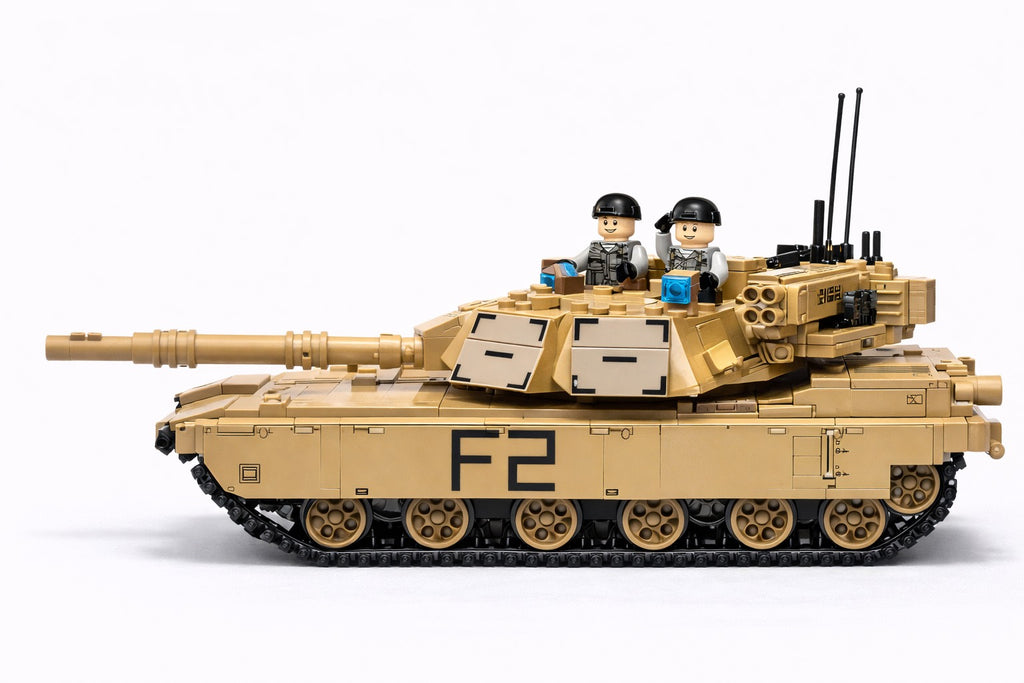 M1A2 Abrams karinės technikos konstruktorius – 1096 detalės