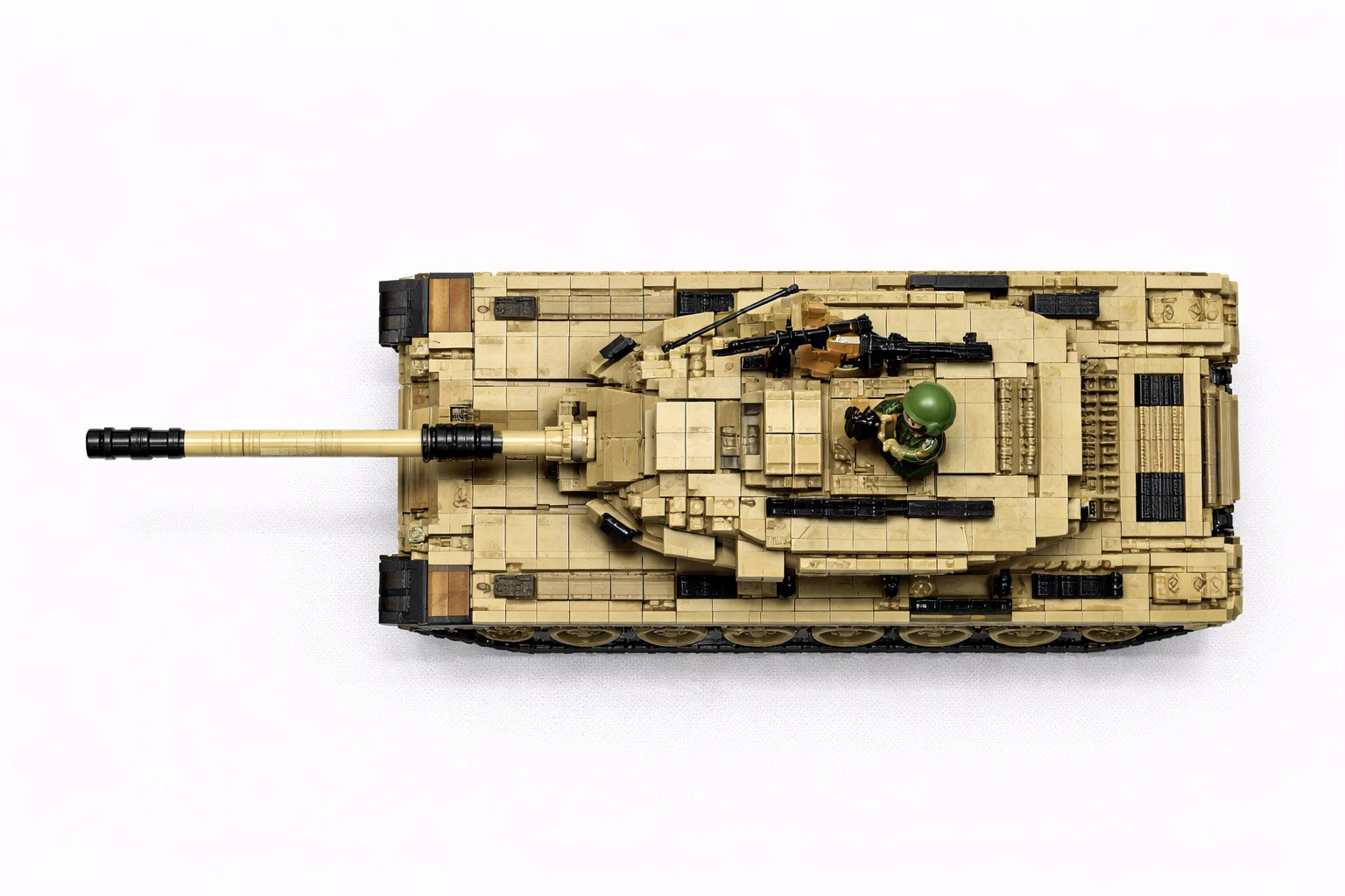 M60 Magach kovinis tankas – techninis konstruktorius (1753 detalės)