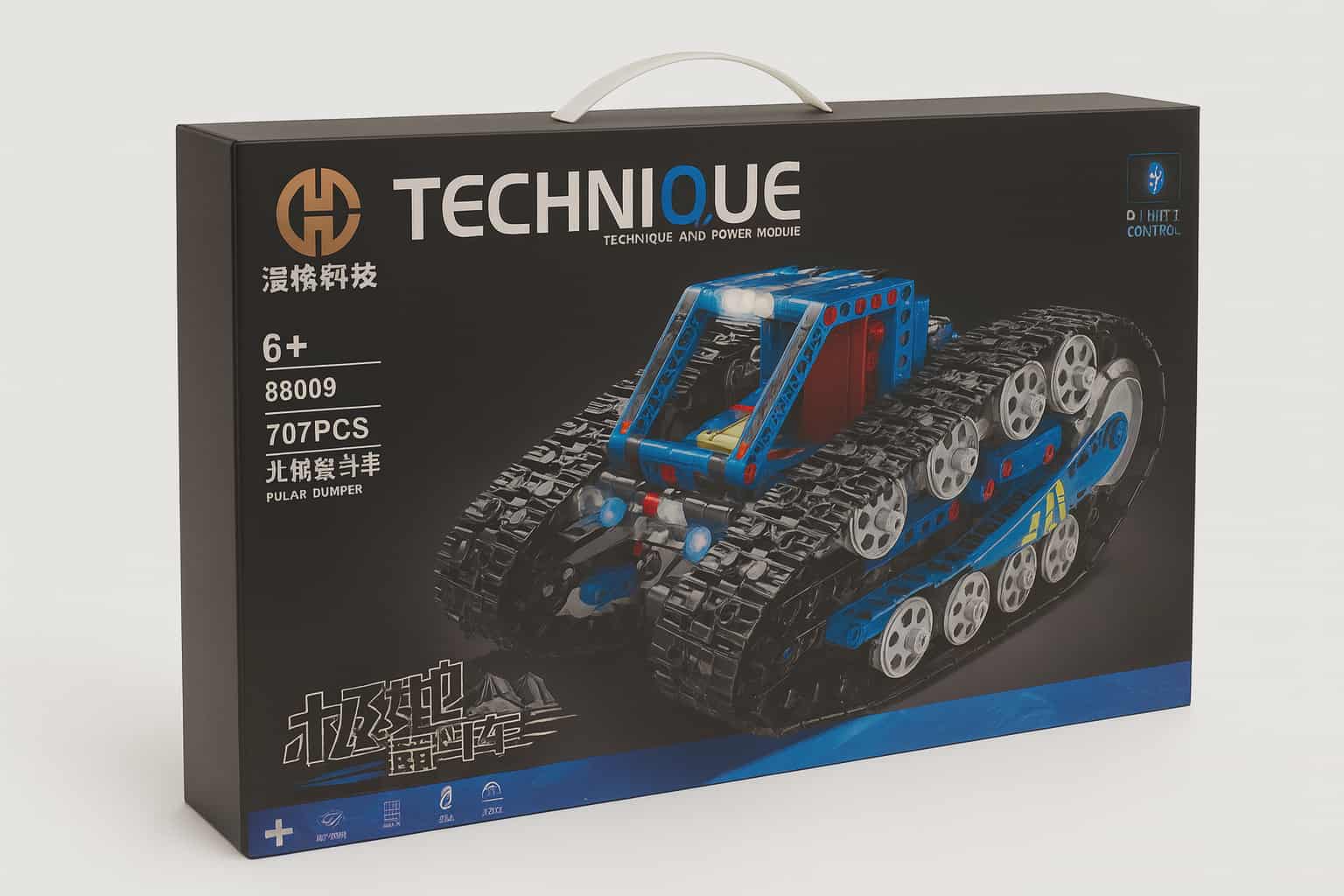 TECHNIQUE „Pular Dumper“ techninis konstruktorius – 707 detalių rinkinys