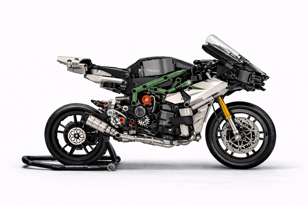 CHIC BLOCK Rapid sportinis motociklas – konstruktorius (858 detalės)