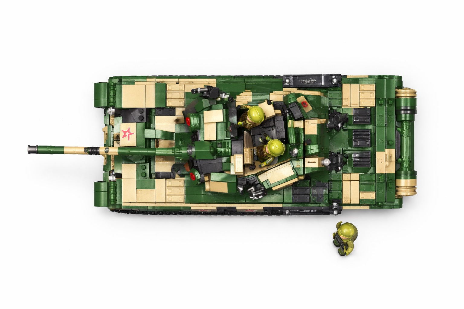 T-90 kovinis tankas – karinis techninis konstruktorius (1085 det.)