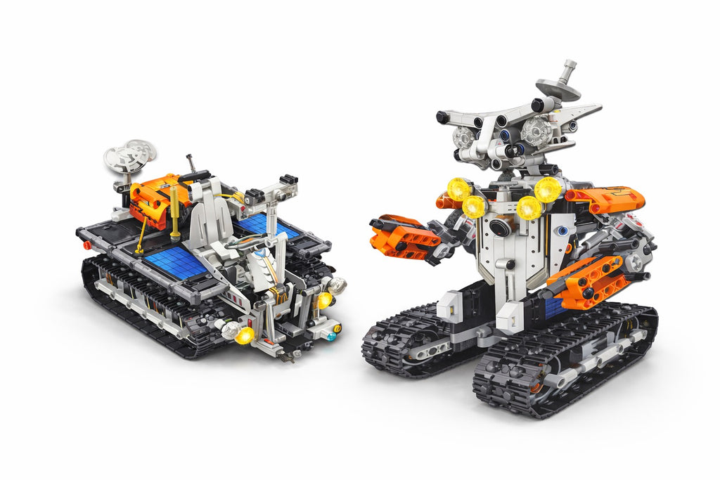 STEM Robotų Konstruktorius 2-in-1 su nuotolinio valdymo pulteliu ir programėle (739 det.)